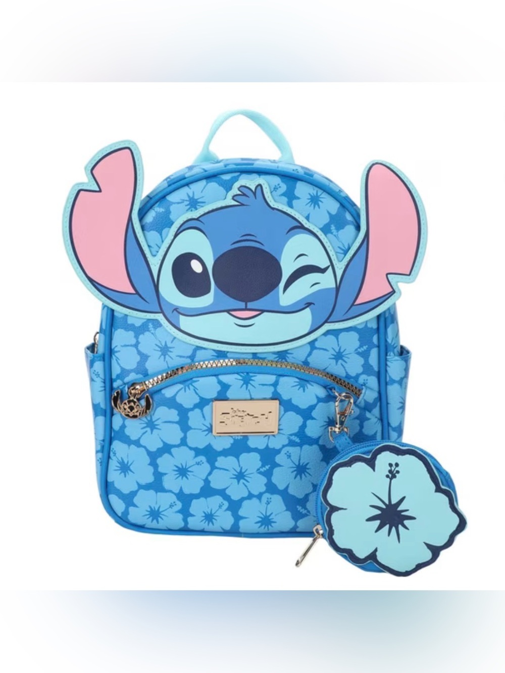 Bioworld Disney Licensed Stitch Mini Backpack with Coin Purse BNWT